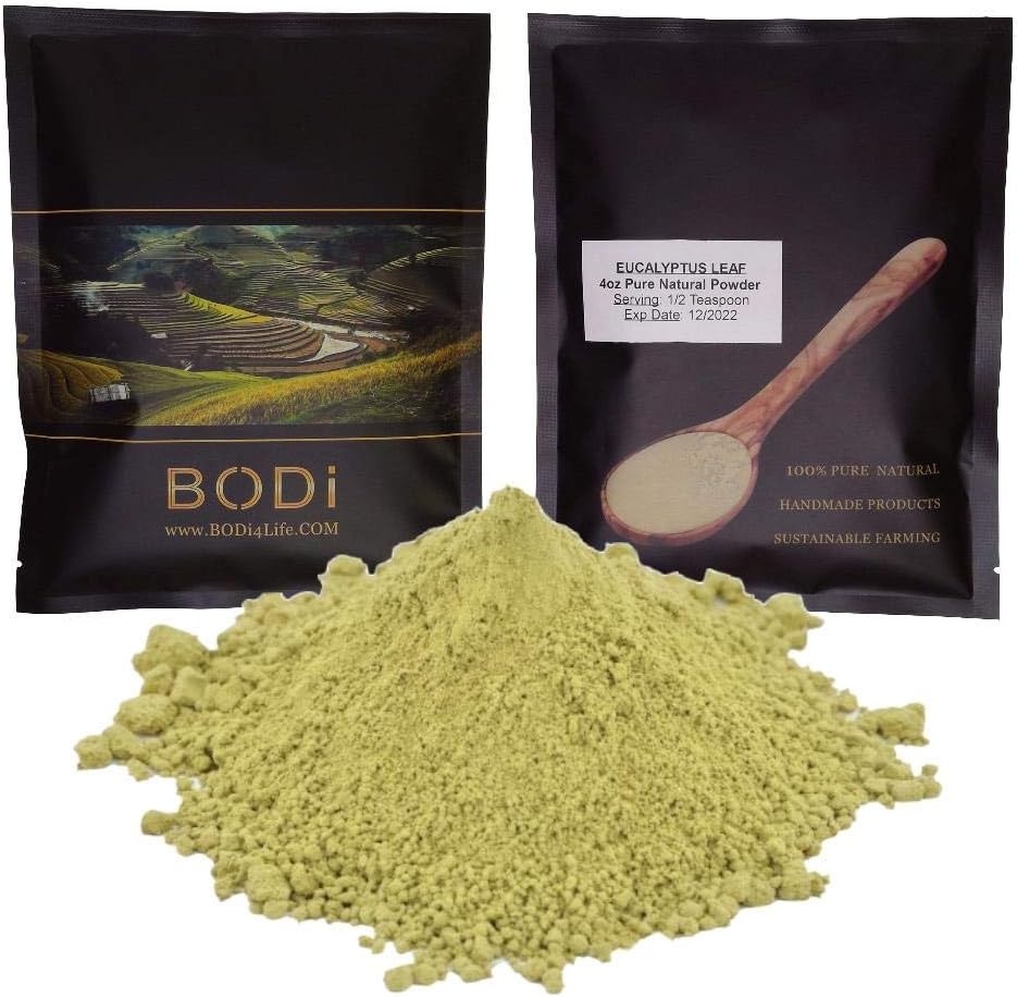 bodi : Eucalyptus Leaf Powder - 100% Pure Natural Chemical Free (4 8 16 32 oz) (4 oz)