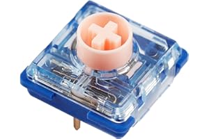 MECHKEEB Kai-lh Low Profile Switches Deep Sea Silent MINI Switch Choc 1353 Linear Islet Tactile Whale Custom DIY for Mechanical Keyboard (110, Pink Switch)