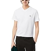 Lacoste Mens V Neck Cotton T-Shirt