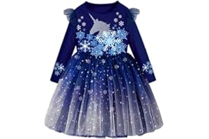 VIKITA Girls Dresses Winter Long Sleeve Party Gifts for Girls 3-7 Years