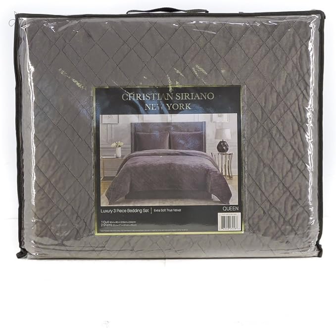 Christian Siriano New York Luxury 3 Piece Velvet Quilt