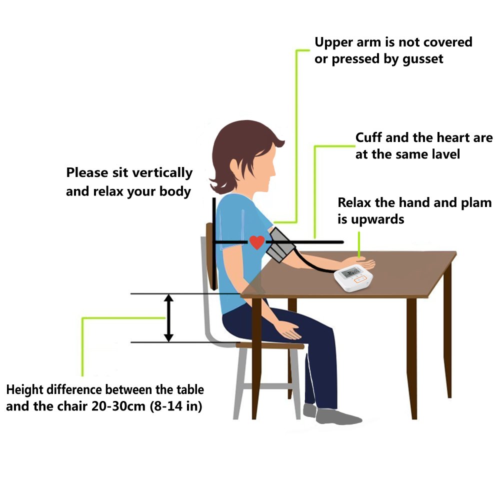 Blood Pressure Monitor,KUMEDA FDA Approved Accurate Automatic Digital Upper Arm Style Blood Monitor with Gray Cuff(Fits 8.7\