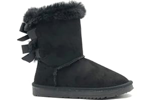 REDVOLUTION New Kids Classic Snow Boots Faux Fur Midcalf Outdoor Boots (Big Kid)