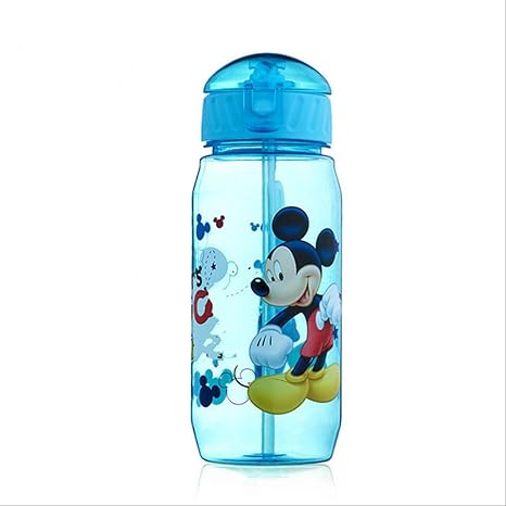 Amazon 子供の水筒450mlミニーミッキー漫画カップストローキャプテンスポーツボトルガールプリンセスフィーディングカップ 水筒 マグボトル オンライン通販