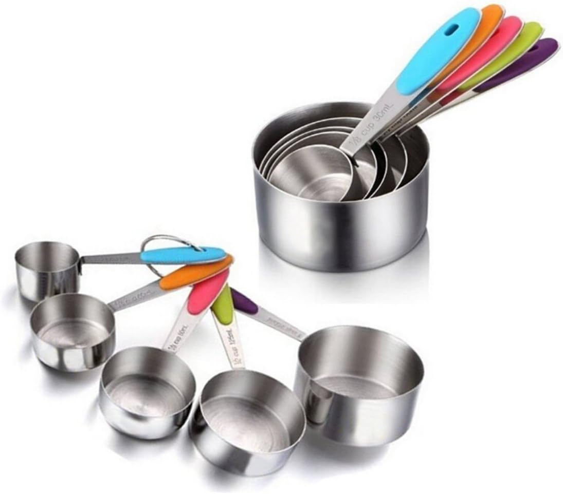 Stainless Steel Measuring Cups and Measuring Spoons Set - 10 Piece