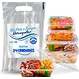 Pote Descartável Freezer Micro-ondas Marmita - 24 Un Fitness Todos Tamanhos Onyon (250ML)