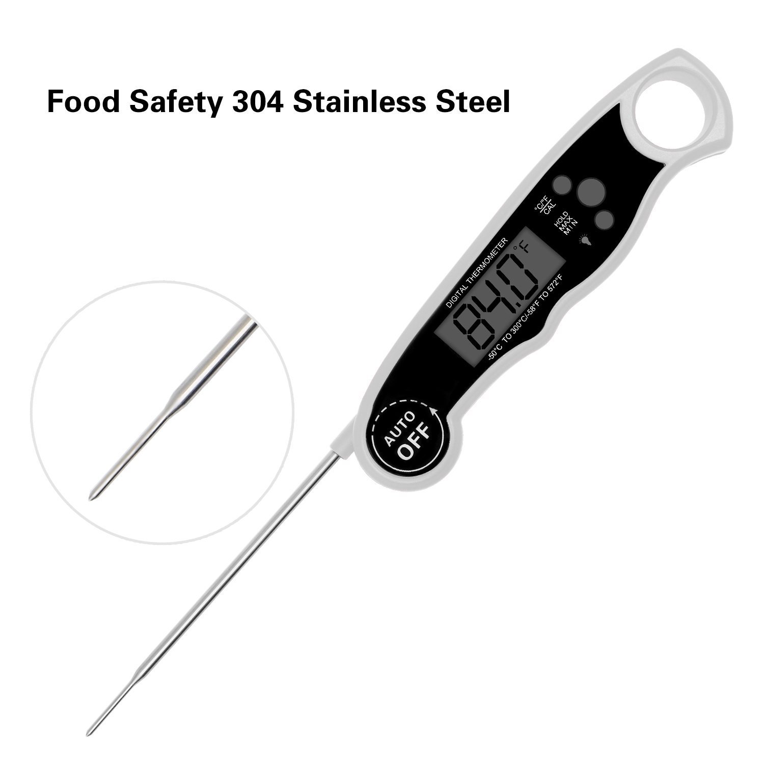 GoldWorld impermeable termómetro de carne, termómetro de cocina ...