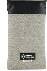 Mission Darkness Dry Shield Faraday Phone Sleeve // Slim Waterproof Dry Bag for Cell Phones + RF Shielding Liner // Signal Blocking, Anti-tracking, EMP Shield, Data Privacy, Electronic Device Security
