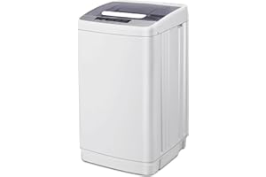 Outspurge Full Automatic Washer Machine,Portable Washing Machine for Household Use,0.9 Cu.Ft.Laundry Washer Spin with 10 Wash Programs& LED Display& Built-in Drain Pump,Ideal for RV,Camping
