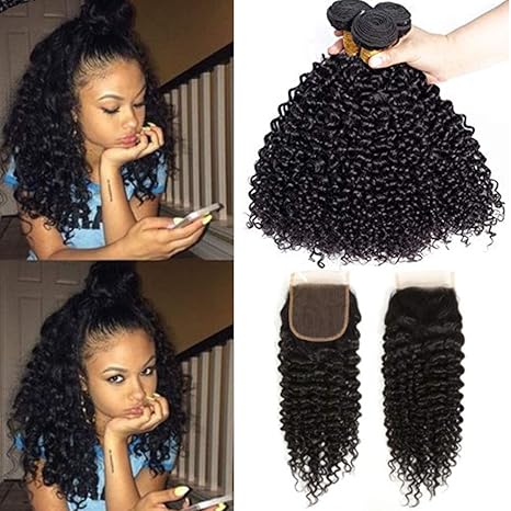 Bainuo Hair 3pcs 10 12 14 With 10 Closure 100 Unprocessed Human