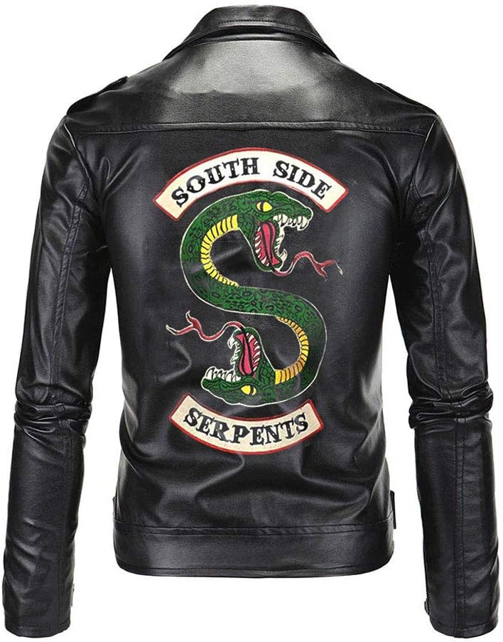 Inspired Men's Southside Serpents Jughead FP Jones Riverdale Leather Jacket + Free Hoodie & T-Shirt
