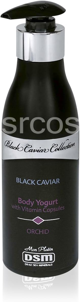 Body Yogurt with Vitamin Capsules ORCHID 250ml/8.45oz DSM Black Caviar Collection