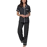 PajamaGram Women’s Pajamas - PJ For Women Set, Short Sleeve, 100% Cotton