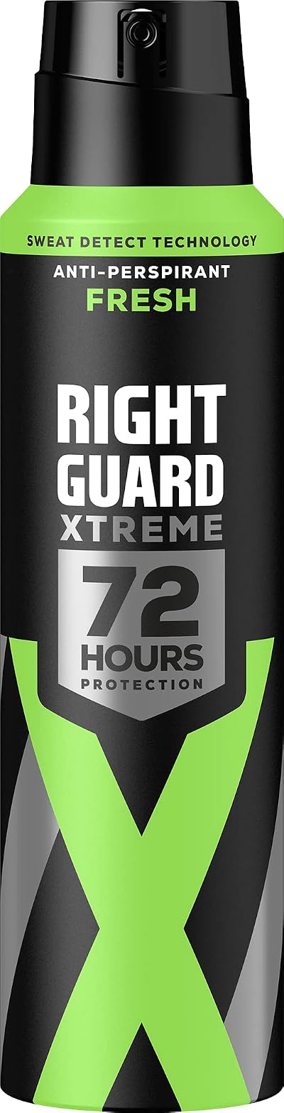 Right Guard Xtreme Fresh Men's Deodorant Anti-Perspirant Spray 72H 150ml