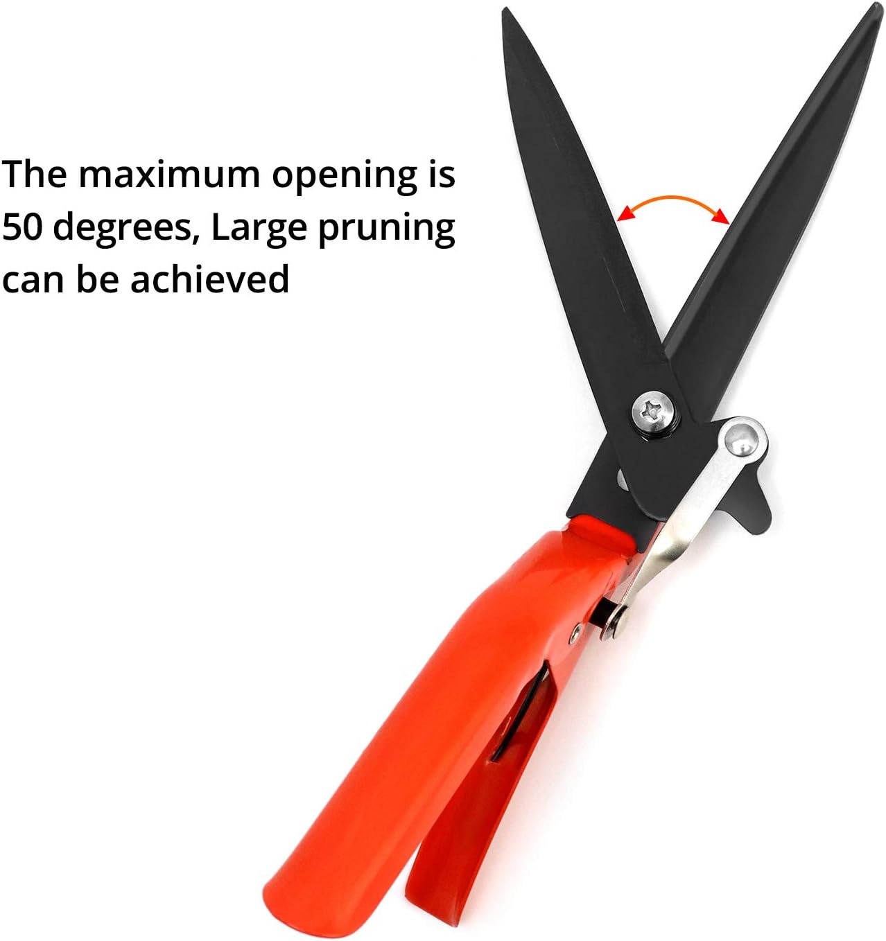 QWORK Garden Shears - Grass Shears with Comfort Grip Handle an Rigid Blade for Shearing Hedge/Branches/Flower and grass: Home Improvement