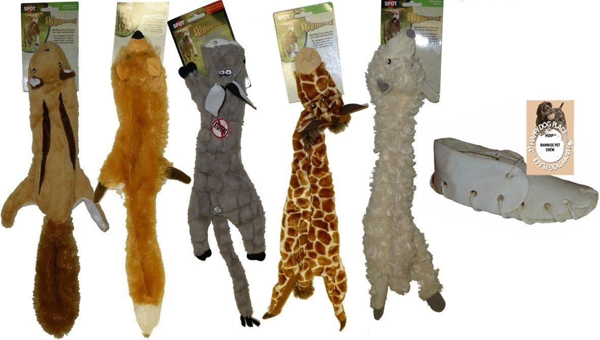 HDP Skinneeez Stuffingless Dog Toy Large 24 Inch Size:Large Pack of 6
