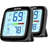 SMARTRO SC42 Professional Digital Hygrometer Indoor Thermometer 2 Pieces | Room Humidity Gauge Pro Accuracy Calibration