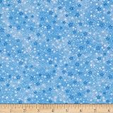 A.E. Nathan Flannel Stars Blue Fabric By The Yard