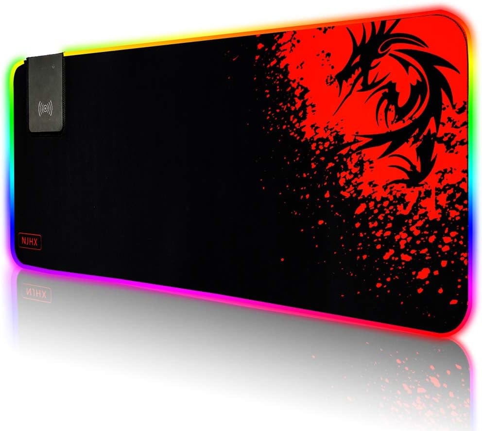 rgb wireless charging mouse pad