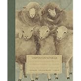 Composition Notebook: Beautiful Vintage Sheep Illustration Book For Notes. Perfect Gift For Animals and Nature Lovers