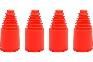 FLMLF Axle Boot 4PCS Quality Rubber 23 x 47mm Shock Boot Red Half-Shaft Dust Cover for 1:5 RC Remote Car Hpi Baja Rovan King Motor 5B 5T 5SC