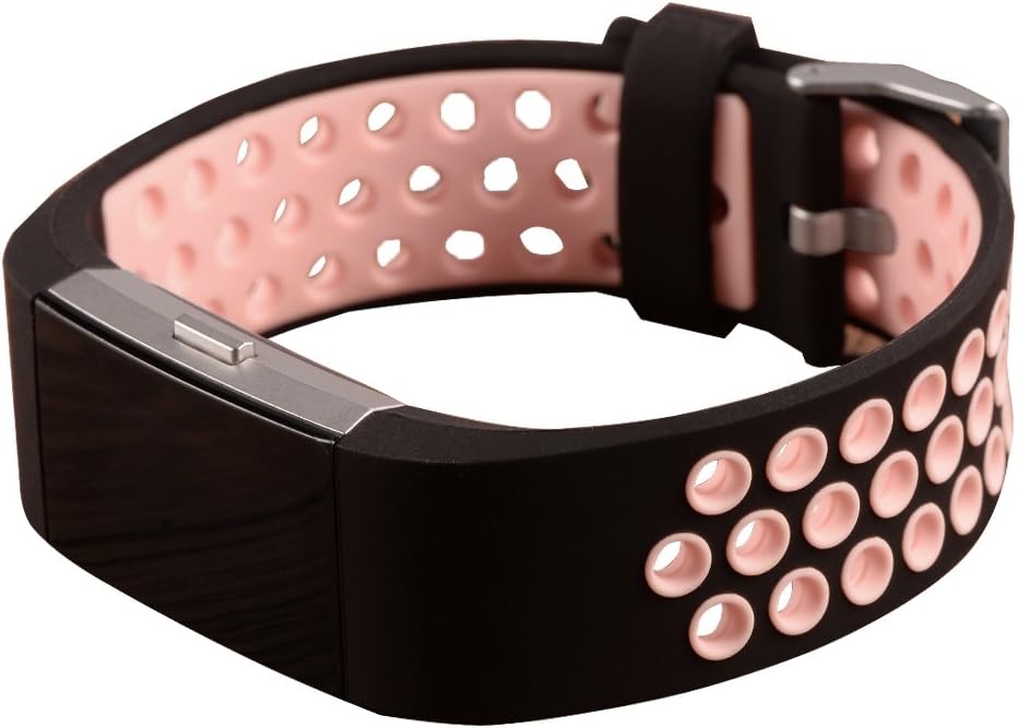 YPYS For Fitbit Charge 2 Strap Band Women Men,Wristbands Bracelet Sports Bands Straps with Breathable Hole for Fitbit Charge 2 Large Small