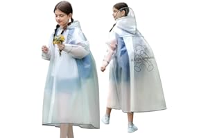 intekids Children's hooded raincoat, outdoor waterproof student raincoat jacket, boys and girls' school raincoat