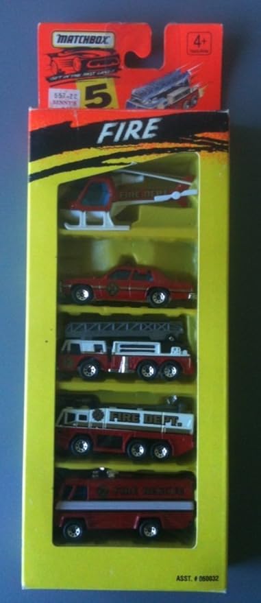 matchbox fire trucks 5 pack