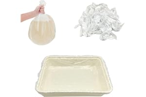 RMNHPTK Disposable Small Animal Cage Liners, Rabbit Tray Film Liner Bunny Litter Pan Bags Guinea Pig Cage Toilet Plastic Film for Bird Hamster Chinchilla Hedgehog (50 PCS, 23'')