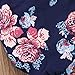 Newborn Baby Girls Sleepy Floral Striped Gown Headband Sleepwear Romper Sleeping Bags (0-3M, Blue Floral)