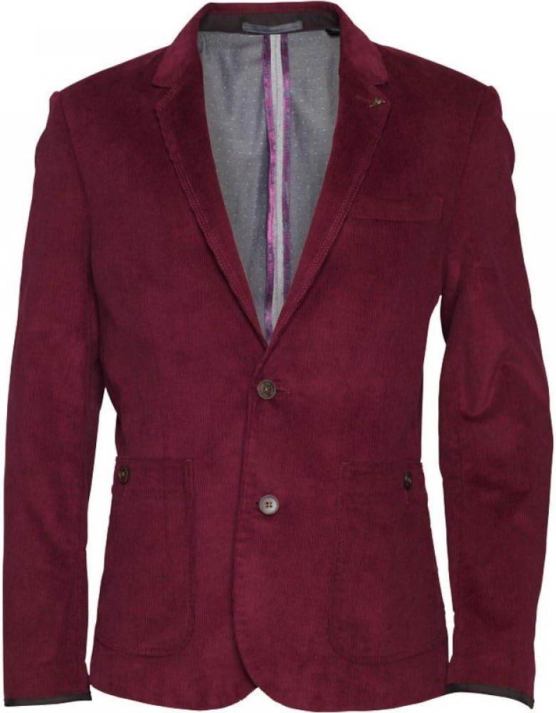 Trendy Ted Baker Mens Cord Blazer Red