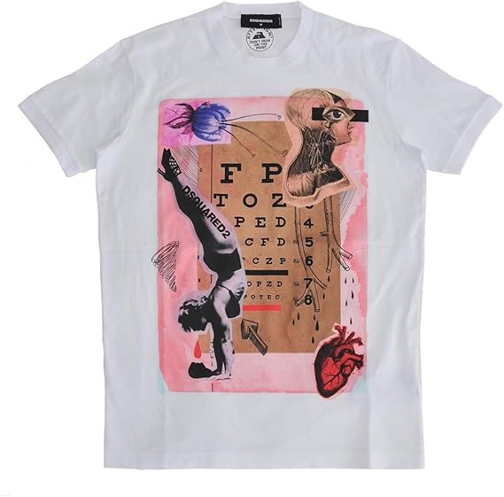 Amazon ディースクエアード Dsquared2 メンズ 半袖コラージュプリントtシャツ ホワイト 正規取扱店 Lサイズ Tシャツ カットソー 通販 Amazon ディースクエアード Dsquared2 メンズ 半袖コラージュプリントtシャツ ホワイト 正規取扱店 Lサイズ Tシャツ カットソー 通販