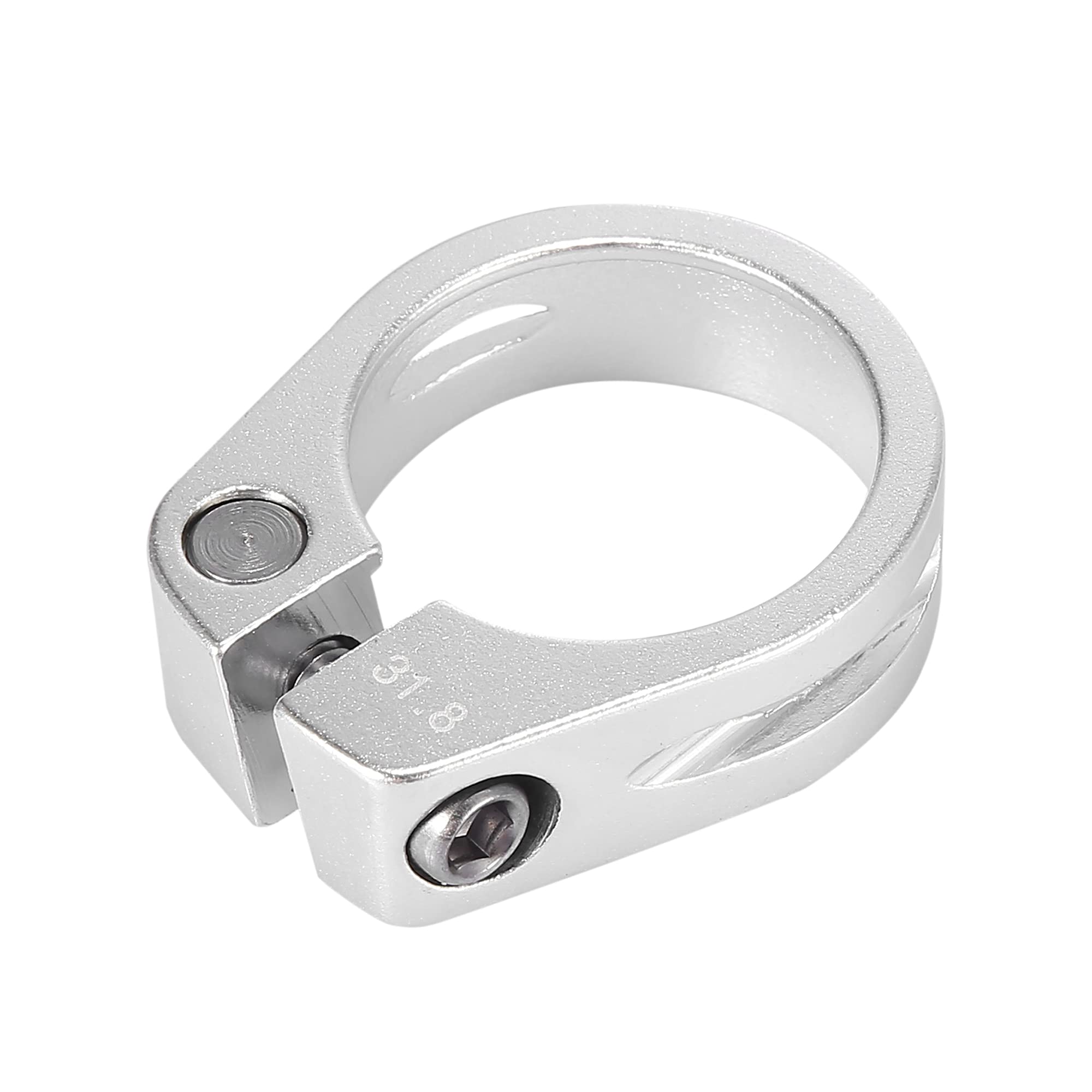 X AUTOHAUX 31.8mm Aluminium Alloy Bike Seat Post Clamp Seat Post Adapter