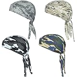 Sweat Wicking Skull Cap Beanie Helmet Liner for Cycling Accessories Adjustable Bandana Head Wrap That Fits Perfectly for Active Use Breathable Chemo Hats for Your Loved One Pack of 4