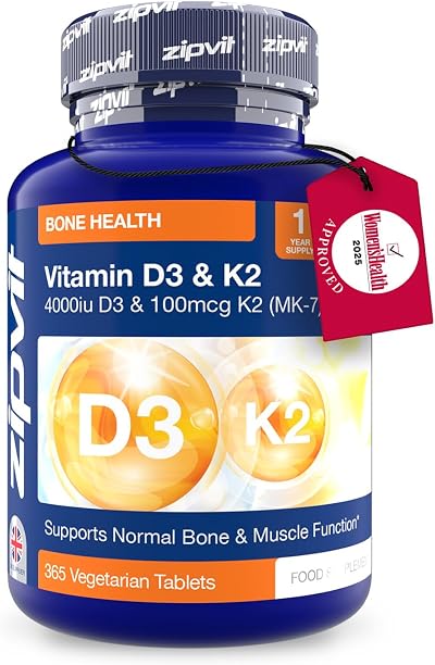 Zipvit Vitamin D3 4000iu & Vitamin K2 MK7 100µg 365 Tabs