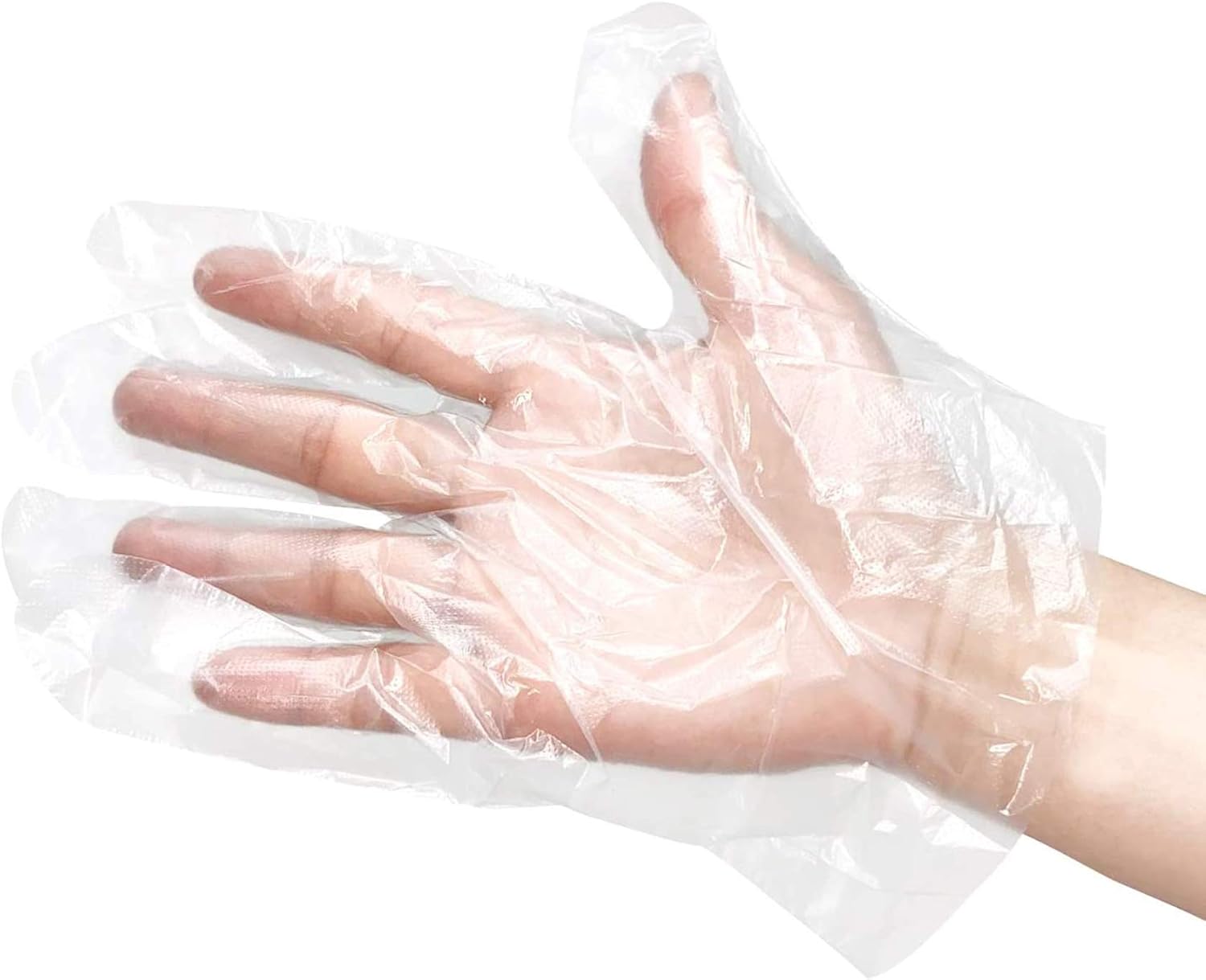 100 PCS Disposable Plastic Mitten Health & Personal Care
