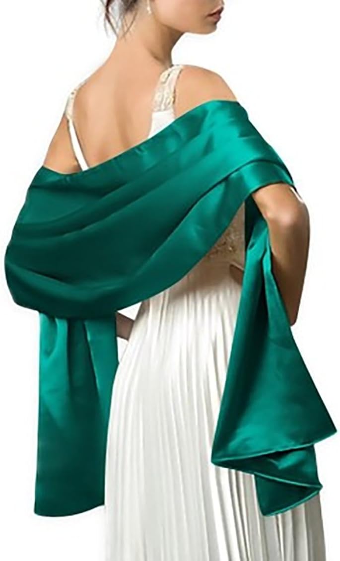 achaestrella Wedding Prom Bridesmaids Dress Satin Shawl 15 Colors