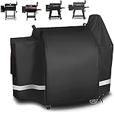 Utheer Grill Cover for Pit Boss 820 Deluxe, Pro Series 850, Z Grill 700 Series, Heavy Waterproof BBQ Grill Cover for 820D PB820FB Wood Pellet Grill, 600D Heavy Duty Fabric