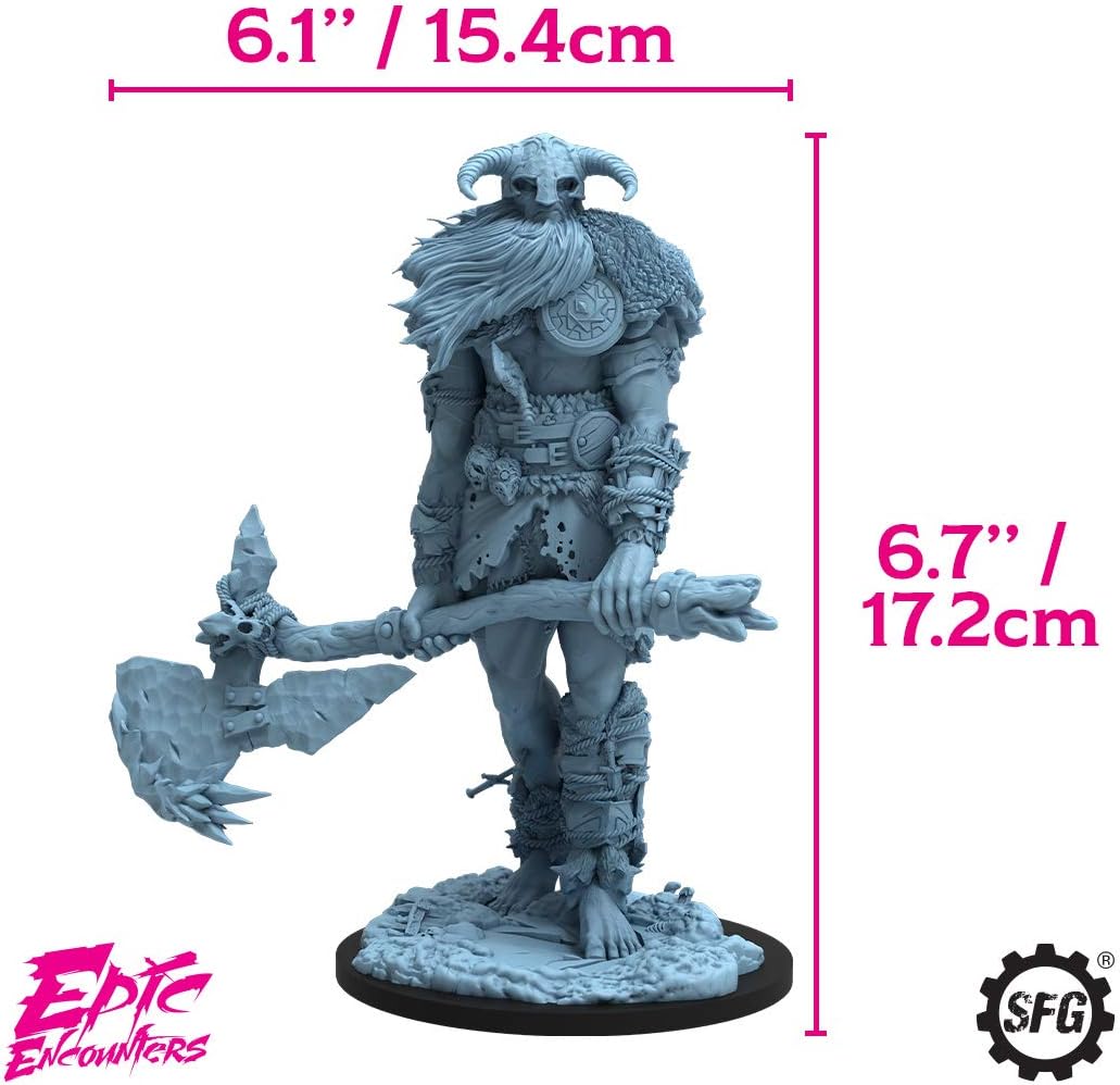 Epic Encounters: Caverns of the Frost Giant, RPG Fantasy Roleplaying Tabletop Game with HUGE Boss Miniature - Image 3