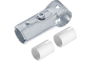 eoere 20 Sets T Pipe Connector Tee Clamp Fittings, Fits 1/2" EMT Conduit with PE Adapter Shims