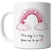 FLEXISAVVY This Mug Is A Hug From Me To You - Get Well Soon Mug - Lovely Get Well Soon Gift Idea For Mens and Womens White 11oz Ceramic Coffee Mug