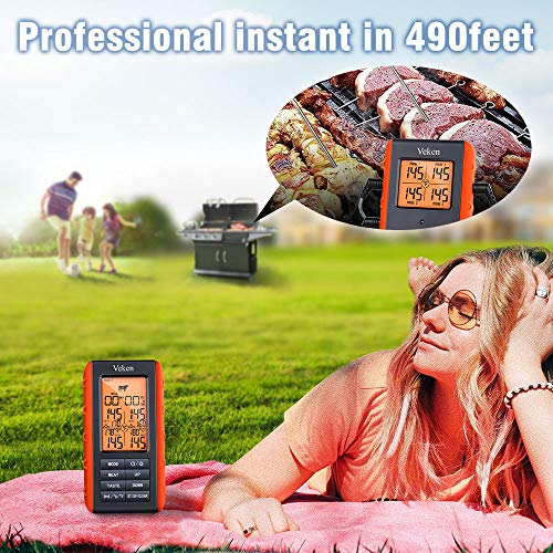 1 Veken+Wireless+Thermometer+Grilling+Waterproof
