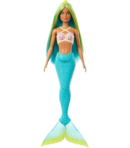 Barbie Mermaid Chelsea - Bambola Sirena Con Capelli Blu Notte E Coda Sfumata, Fascia Per Capelli Lavanda, Giocattolo Per Bambini Dai 3 Anni In Su (HLC15)