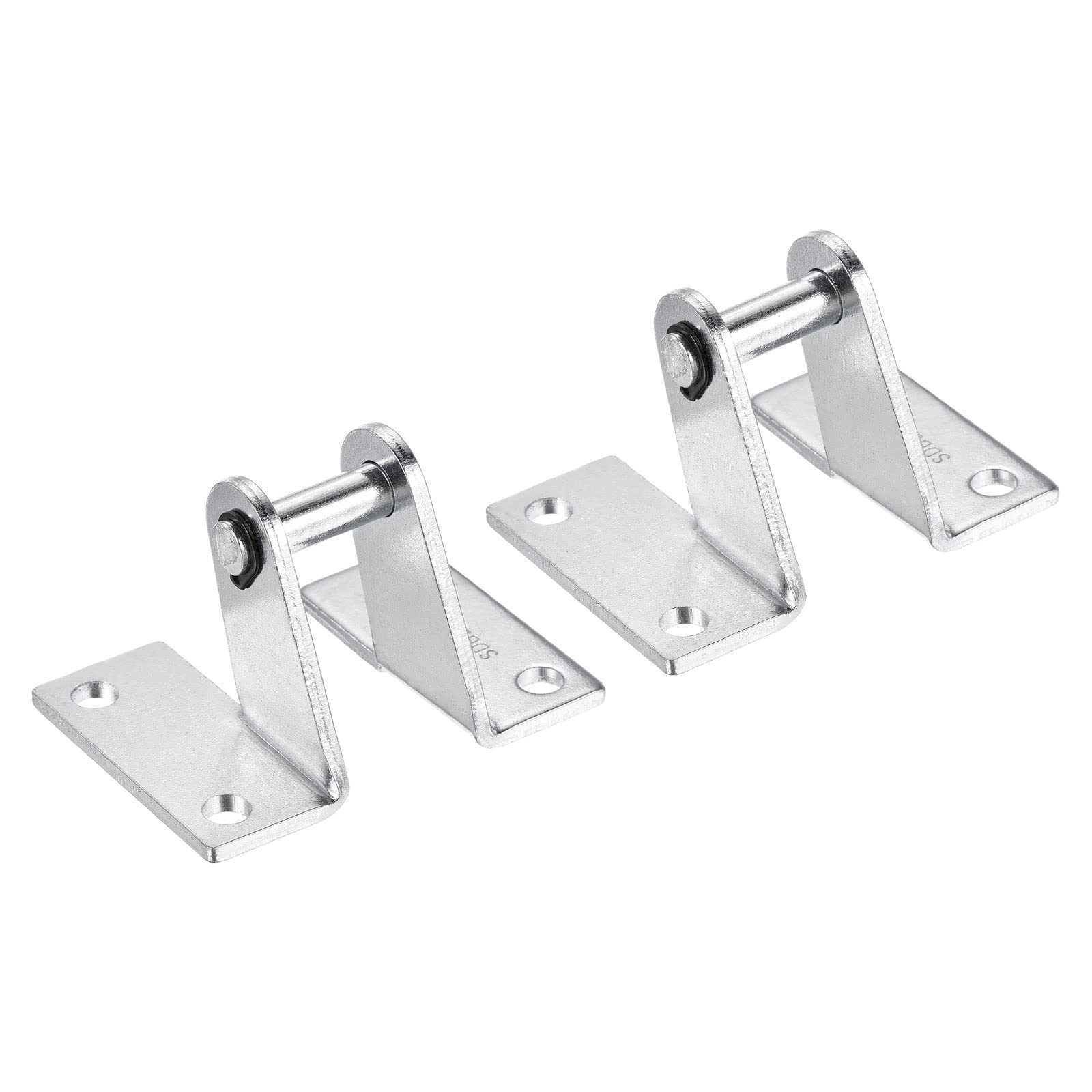 PATIKIL 70x48mm Air Cylinder Rod Clevis 2 Pack Mounting Bracket Rear Pivot Mount Pneumatic Parts, Silver
