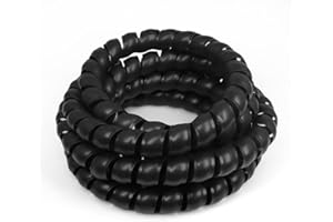 HOLED 1/2" Spiral Cable Wrap, Plastic Wire Wrap Cord Protectors from Pets No Chew, Spiral Cable Management Sleeve Organizer f