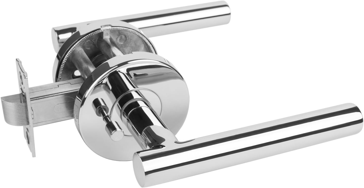 "Modernus" CHROME Privacy/Passage Door Lever By Nova Hardware