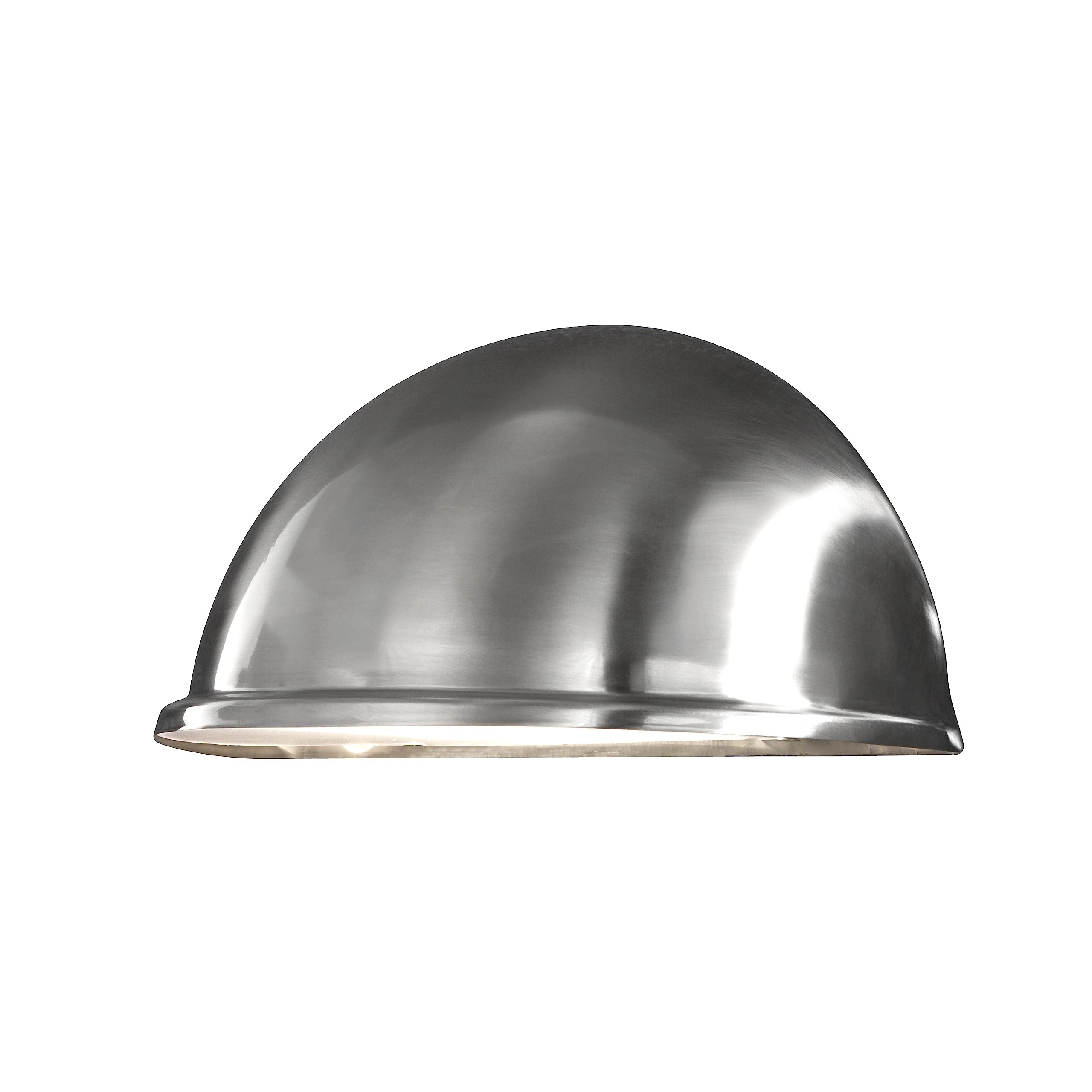 Konstsmide 7326-000 Torino Large Down Round Marker Outdoor Wall Light / 1 x 40 W E27 Max Wall Lamp / Frosted-Opal Acrylic Lens / IP23 / Outside Light Stainless Steel — image 1
