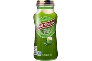 Taste Nirvana Real Coconut Water, Premium Coconut Water, 9.5 Ounce Glass Bottles (Pack of 12)