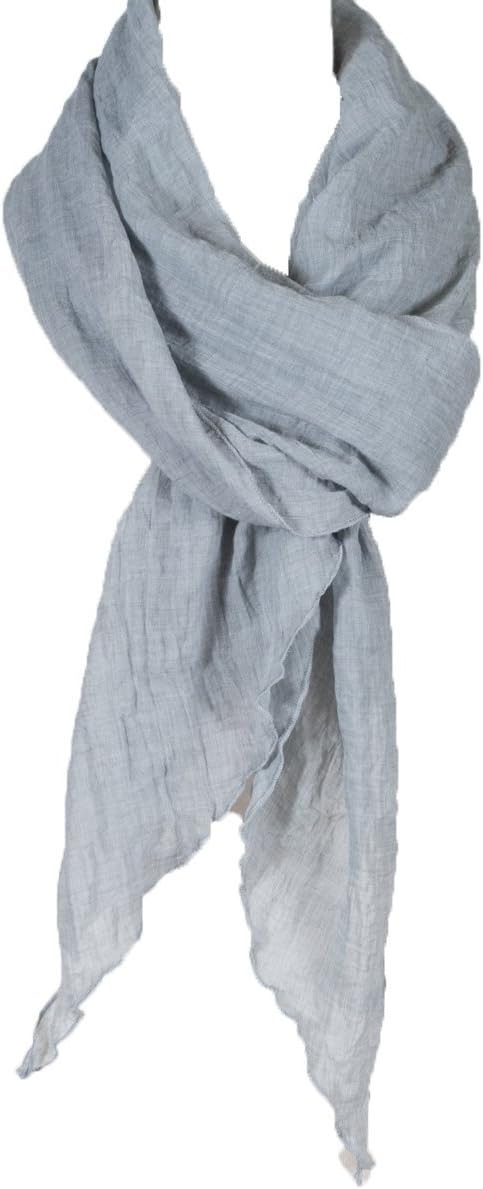 Cotton Solid Color wrinkle Linen Scarf, fashion scarf, multi color, beach scarf