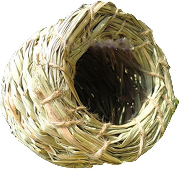 PANDA SUPERSTORE Birds Cages & Accessories-Handmade Straw Nest Pot-shaped Bird's Nest